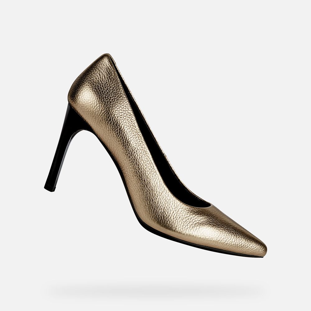 Geox Bayan Stiletto Ayakkabı Altın - Faviola - OSP-367528